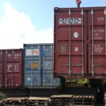 Контейнер 40 футов б у складской синий