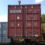 Контейнер 40 футов б у транспортный серый